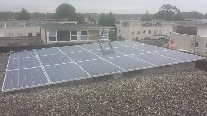 Shinetime panelen op woningen in Wageningen