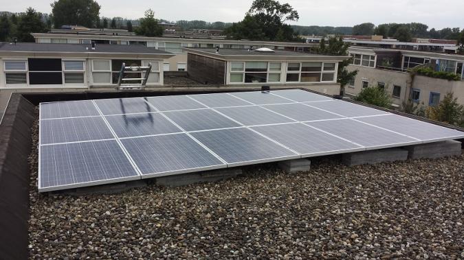 Shinetime panelen op woningen in Wageningen